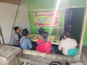 Polsek Bangko Pusako Gelar Jumat Curhat, Sampaikan Pesan Kamtibmas