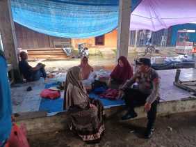 Kapolsek Sungai Batang Pastikan Ketertiban Masyarakat Jelang Pemilu 2024 di Inhil