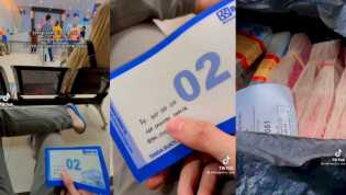 Viral, Bersandal Jepit Tenteng Kresek Berisi Uang Rp 300 Juta