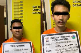 Sat Resnarkoba Polresta Pekanbaru Tangkap Dua Pengedar Sabu 