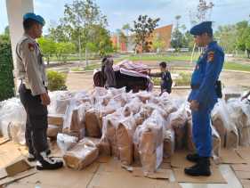 Polres Rohil Kawal Ketat Pergeseran Surat Suara Pemilu 2024
