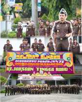 Pimpin Upacara HUT Persaja, Kajati Riau Ingatkan Jaksa Jangan Sampai Khianati Masyarakat