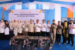 Komitmen Penuhi Layanan Pendidikan, Wako Pekanbaru Resmikan 3 SMP Negeri di Kulim