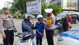 Ditlantas Polda Riau Gelar Kampanye Keselamatan Berlalu Lintas, Ajak Warga Tingkatkan Tertib Lalu Lintas dan Kamtibmas Pasca Pilkada