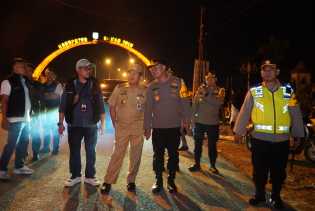 Polres Rohul Bersama Bawaslu Razia Antisipasi Money Politik