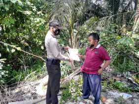 Sasar Wilayah Rawan, Polsek Bandar Sei Kijang Lakukan Patroli Karhutla