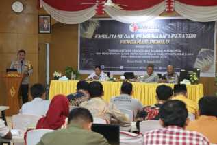 Kapolres Rohul Pimpin Bimtek Panwascam untuk Pengawasan Pemilu 2024