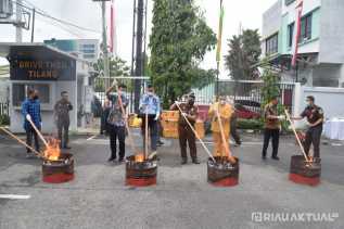 Ribuan BB Perkara Dimusnahkan, Didominasi Kasus Narkotika