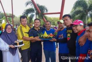 Momen Ulang Tahun Wabup Bengkalis, Seluruh Peserta Jalan Santai Diprank PWI