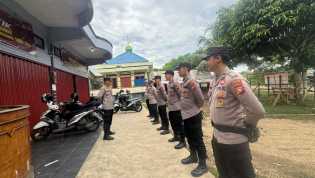 Polres Kuansing Amankan Gudang Logistik KPU dalam Rangka Operasi Mantap Praja Lancang Kuning 2024