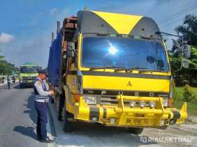 159 Kendaraan Ditilang dalam Operasi Gakkum Penumbar Dishub Riau di Kampar