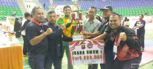Kontingan Polresta Pekanbaru Juara Umum Kejurda Karate Inkanas