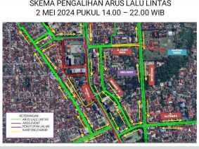 Acara Gernas BBI dan BBWI Digelar, Arus Lalulintas Dialihkan