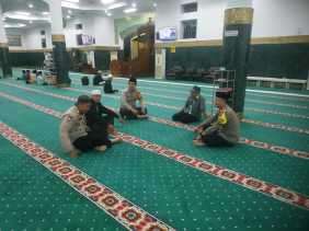 Cooling System di Masjid An Nur, Polsek Pekanbaru Kota Ajak Masyarakat Sukseskan Pemilu