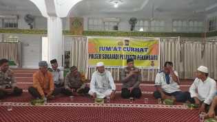 Sarana Komunikasi Masyarakat, Polsek Sukajadi Gelar Jumat Curhat
