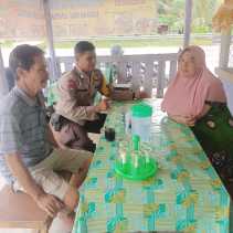 Polsek Pinggir Gelar Sosialisasi Cooling System Pilkada Serentak 2024 di Desa Tengganau