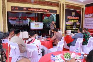 Polres Kampar Deklarasi Tertib Berlalu Lintas Demi Mewujudkan Pemilu Damai