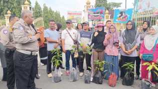 Polantas Menyapa di CFD Pekanbaru, Kampanyekan Keselamatan Lalu Lintas dan Green Policing