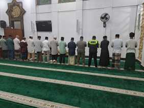 Satlantas Polres Kuansing Gelar Salat Subuh Berjamaah untuk Dukung Pilkada Damai 2024