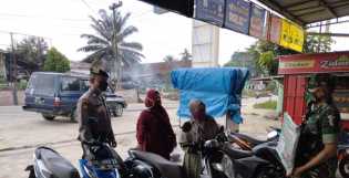 Gelar Operasi Yustisi, Polsek Bandar Sei Kijang Sasar Swalayan dan Warung Harian