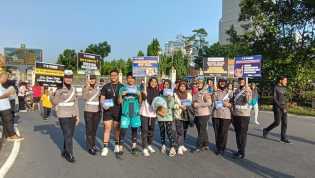 Car Free Day Pekanbaru Jadi Ajang Kampanye Keselamatan dan Pilkada Damai 2024