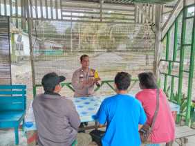 Polsek Tapung Cooling System Jaga Kemanan Menjelang Pemilu 2024