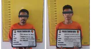 Kepergok Security, Dua Pencuri Diangkut Polsek Tenayan Raya