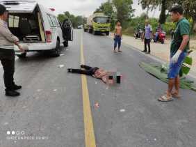 Pemotor Meninggal Dunia Dalam Laka di Jalan Yos Sudarso