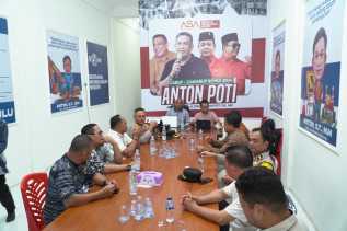 Kapolres Rokan Hulu Kunjungi Posko Pemenangan Paslon Bupati/Wakil Bupati dalam Kegiatan Cooling System Pilkada 2024