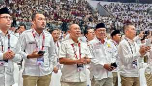 Bagus Santoso Hadiri Apel Akbar dan Rapimnas Partai Gerindra