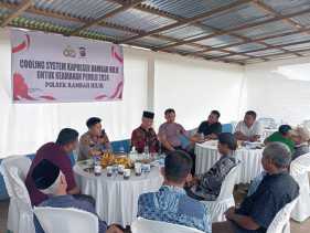 Polsek Rambah Hilir Minta Warga Jaga Persatuan Meski Beda Pandangan Politik