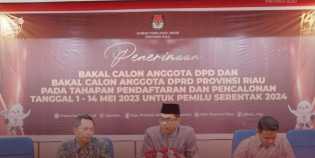 Hari Kelima Pendaftaran, Sudah 7 Bacalon DPD Serahkan Berkas Daftar ke KPU Riau