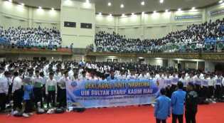 Pasca Temuan Puluhan Kg Ganja, UIN Suska Riau Deklarasikan Anti Narkoba