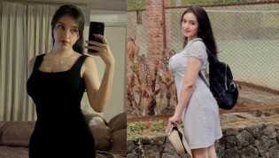 6 Gaya Amanda Zahra Selain Pakai Kaos Ketat Andalan