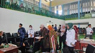 Istri Menag RI Tinjau Lokasi MTQ Riau ke-43 di IAIN Bengkalis, Pastikan Lomba Berjalan Sesuai Standar