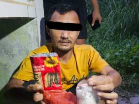 Simpan Sabu dalam Bungkus Kuaci, Satresnarkoba Polres Kuansing Amankan Pengedar