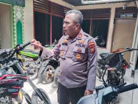 Terindikasi Ikut Balap Liar, Polsek Bukit Raya Amankan 7 Sepeda Motor