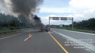 Mesin Cat Meledak di Tol Permai, Pekerja Luka-luka