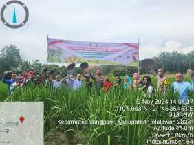 Iptu Alferdo Jalani Misi Ketahanan Pangan, Tanam Bibit Terong Asam