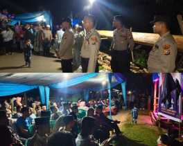 Polsek Kuantan Mudik Lakukan Pengamanan Kampanye Dialogis di Kuansing