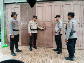 Pemilu Semakin Dekat, Polres Rohil Perketat Pengamanan Gudang Logistik