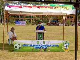 Ketua PWI Bengkalis Hadiri Pembukaan Turnamen Senderak Cup III