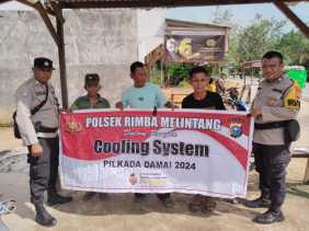 Bhabinkamtibmas Lenggadai Hilir dan Harapan Jaya Gelar Cooling System untuk Jaga Kondusivitas Pasca Pilkada