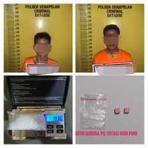 Nyambi Jual Sabu dan Ekstasi, Polsek Senapelan Tangkap 2 Pegawai Karaoke