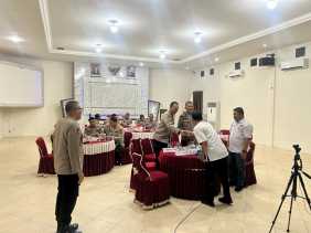 Jaga Kamtibmas Pemilu 2024, Dir Pamobvit Polda Riau Coffe Morning ke Pelalawan