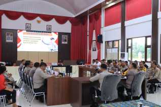Kapolres Siak Pimpin Rapat Evaluasi dan Arahan Pimpinan