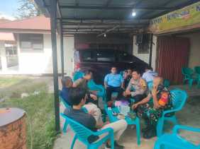 Polsek Ujung Batu Bersama Tokoh Masyarakat Gelar Cooling System