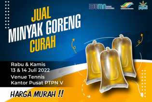 Hari Ini, 28 Ton Migor Curah Disalurkan ke Masyarakat Pekanbaru