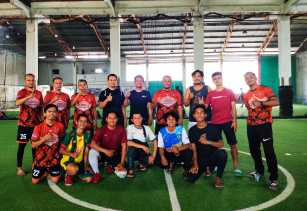 Layangkan 3 Gol, Tim Futsal Hamdani Kalahkan Tim Wartawan