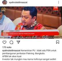 Tanggapi Cuitan Anggota DPR RI, Kadis PUPR Bengkalis: Pembangunan Jembatan Bengkalis Murni Harapan Masyarakat